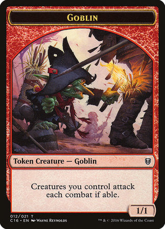 Goblin // Zombie Double-sided Token [Commander 2016 Tokens] | Fandemonia Ltd