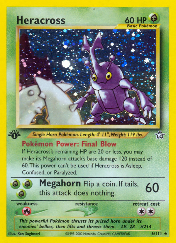 Heracross (6/111) [Neo Genesis 1st Edition] | Fandemonia Ltd