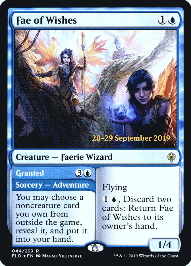 Fae of Wishes // Granted  [Throne of Eldraine Prerelease Promos] | Fandemonia Ltd