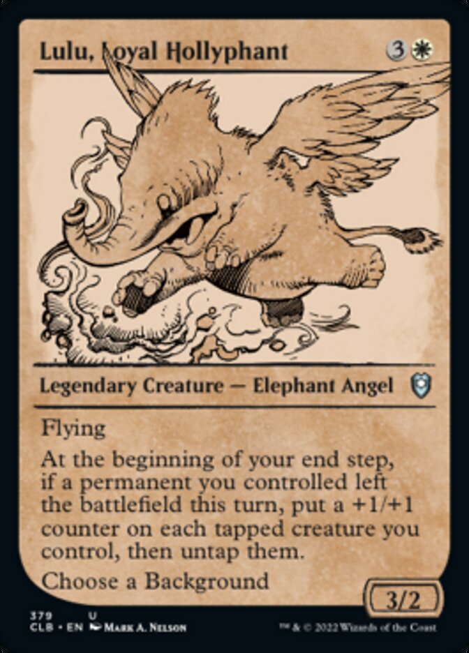 Lulu, Loyal Hollyphant (Showcase) [Commander Legends: Battle for Baldur's Gate] | Fandemonia Ltd