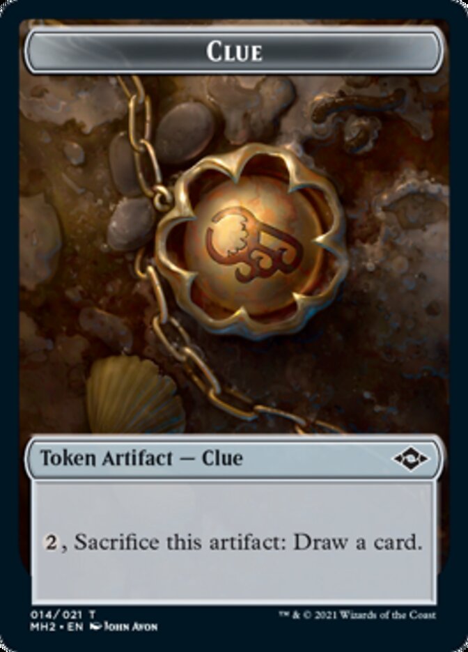 Clue Token (#14) // Zombie Army Token [Modern Horizons 2 Tokens] | Fandemonia Ltd