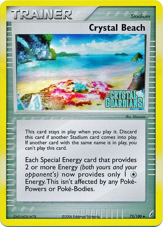 Crystal Beach (75/100) (Stamped) [EX: Crystal Guardians] | Fandemonia Ltd
