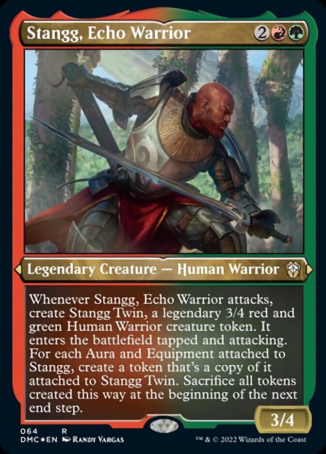 Stangg, Echo Warrior (Foil Etched) [Dominaria United Commander] | Fandemonia Ltd