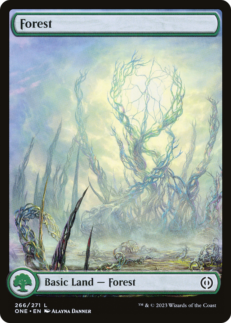 Forest (266) (Full-Art) [Phyrexia: All Will Be One] | Fandemonia Ltd