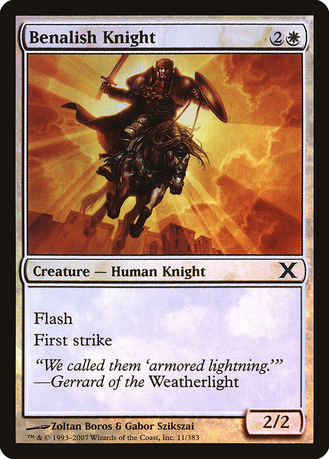 Benalish Knight (Premium Foil) [Tenth Edition] | Fandemonia Ltd