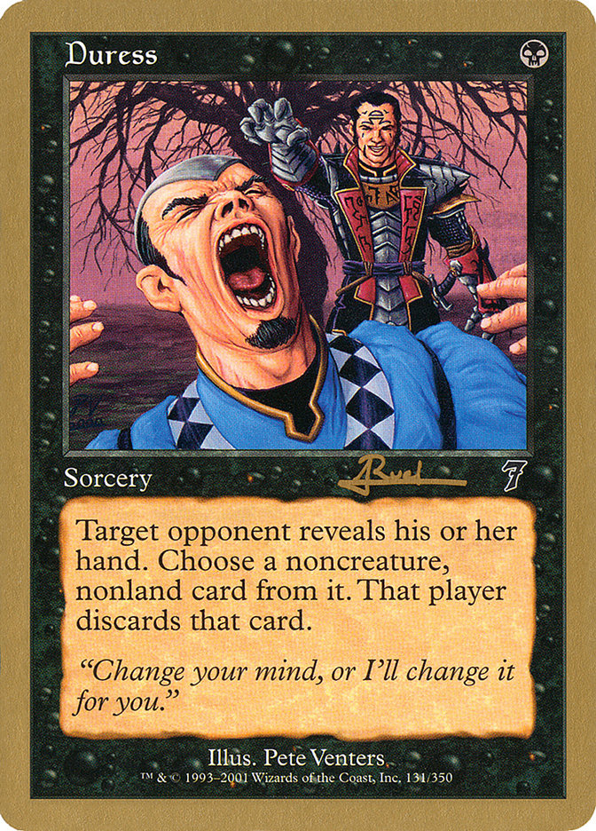Duress (Antoine Ruel) [World Championship Decks 2001] | Fandemonia Ltd