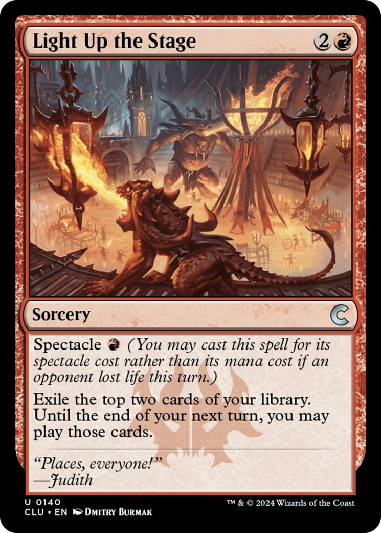 Light Up the Stage [Ravnica: Clue Edition] | Fandemonia Ltd