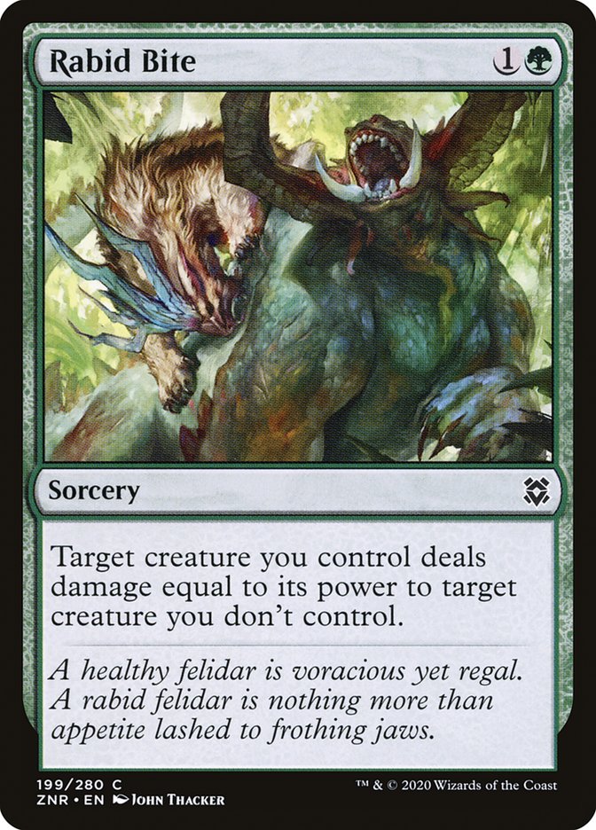 Rabid Bite [Zendikar Rising] | Fandemonia Ltd