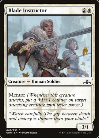 Blade Instructor [Guilds of Ravnica] | Fandemonia Ltd