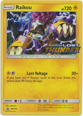 Raikou (SM150) (Staff Prerelease Promo) [Sun & Moon: Black Star Promos] | Fandemonia Ltd