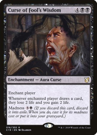 Curse of Fool's Wisdom [Commander 2019] | Fandemonia Ltd
