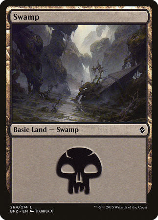 Swamp (264) [Battle for Zendikar] | Fandemonia Ltd