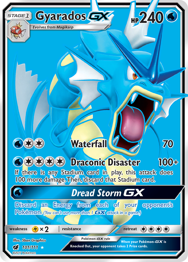 Gyarados GX (101/111) [Sun & Moon: Crimson Invasion] | Fandemonia Ltd