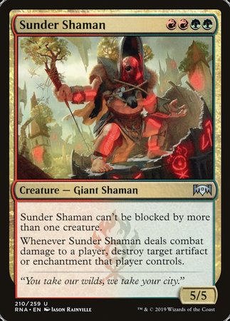 Sunder Shaman [Ravnica Allegiance] | Fandemonia Ltd