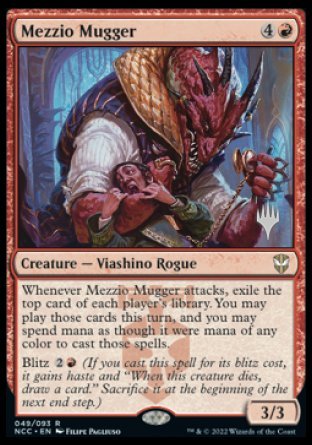 Mezzio Mugger (Promo Pack) [Streets of New Capenna Commander Promos] | Fandemonia Ltd