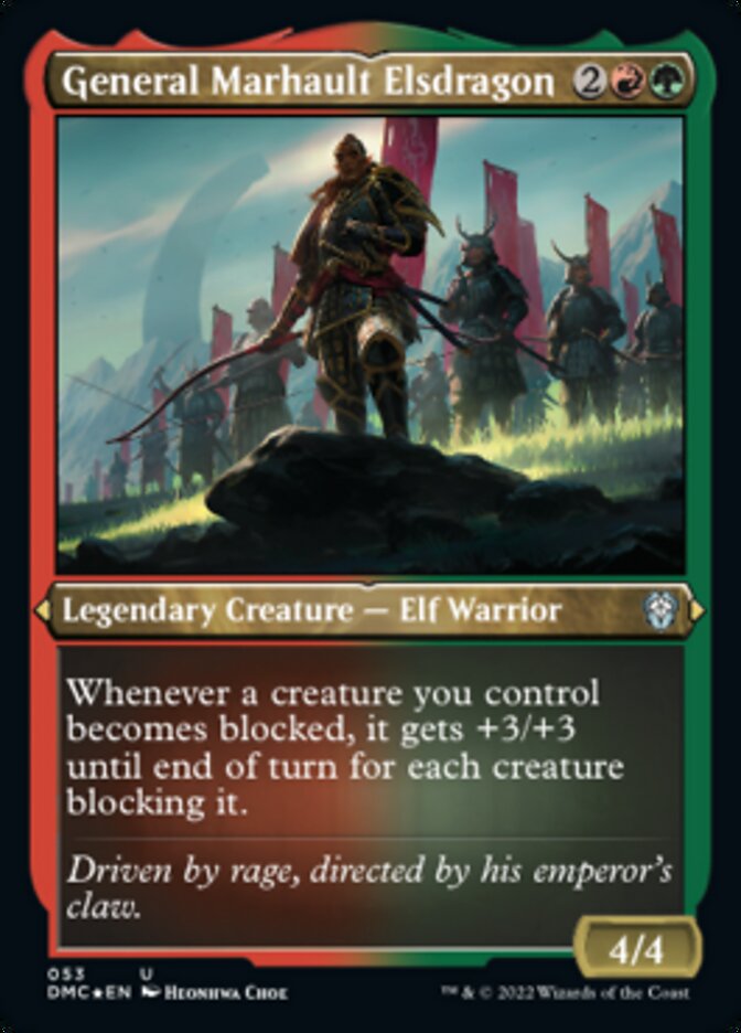 General Marhault Elsdragon (Foil Etched) [Dominaria United Commander] | Fandemonia Ltd