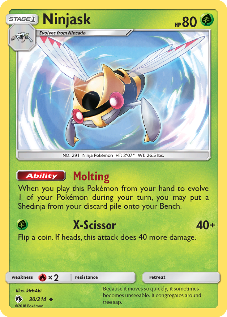 Ninjask (30/214) [Sun & Moon: Lost Thunder] | Fandemonia Ltd