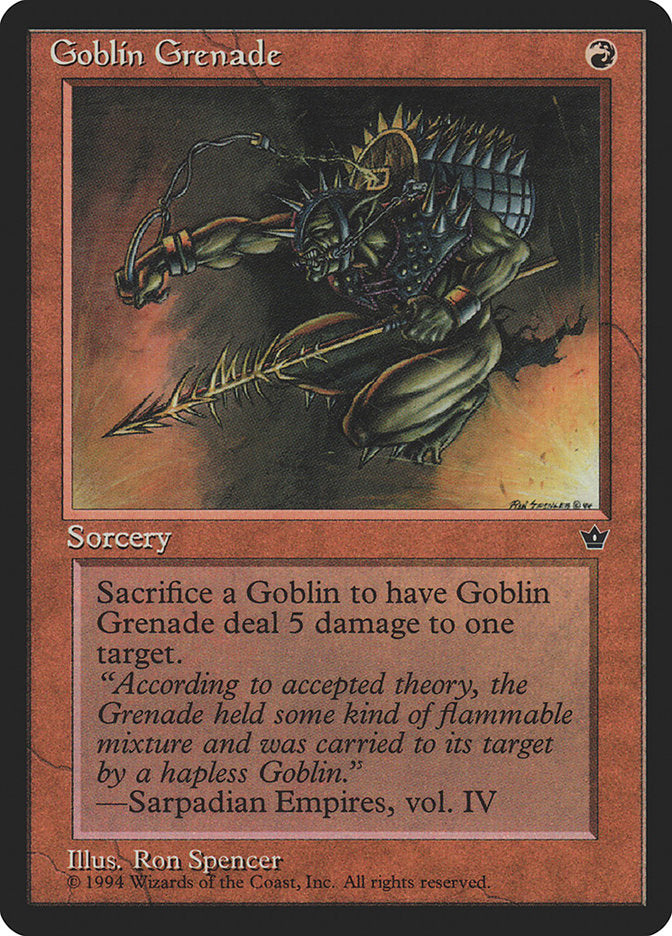 Goblin Grenade (Ron Spencer) [Fallen Empires] | Fandemonia Ltd