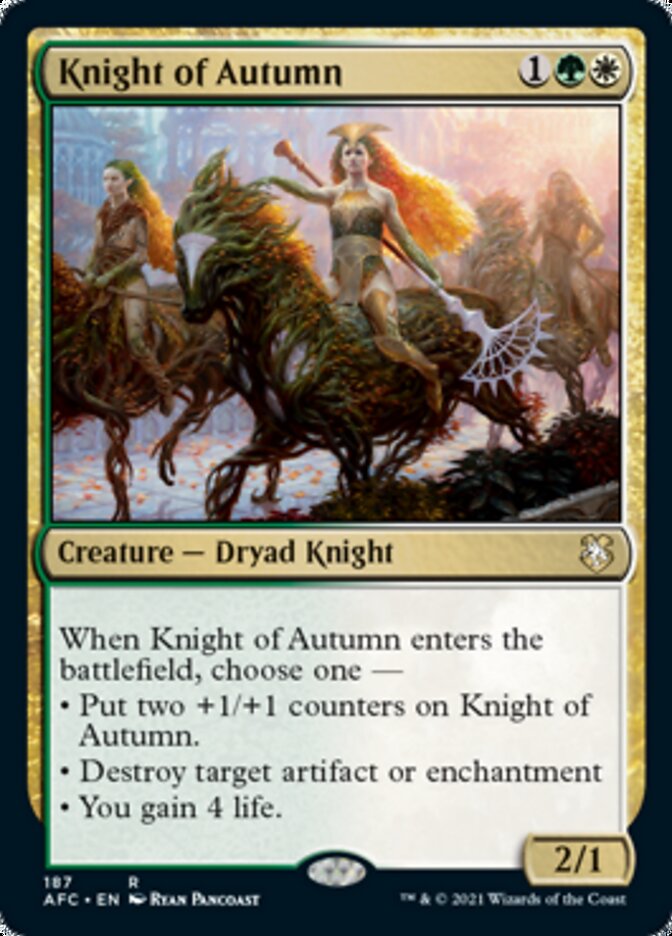 Knight of Autumn [Dungeons & Dragons: Adventures in the Forgotten Realms Commander] | Fandemonia Ltd