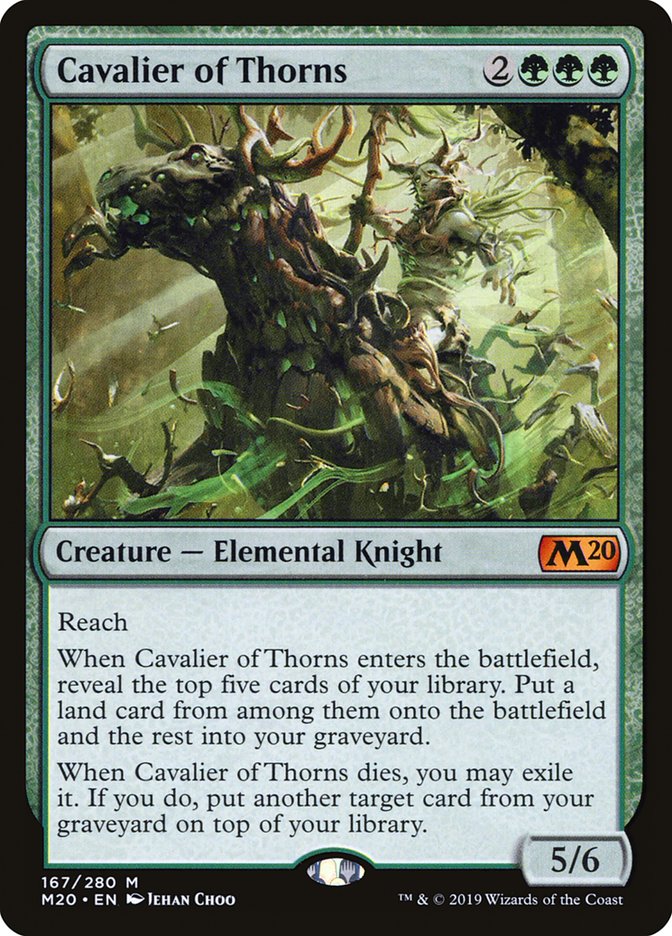 Cavalier of Thorns [Core Set 2020] | Fandemonia Ltd