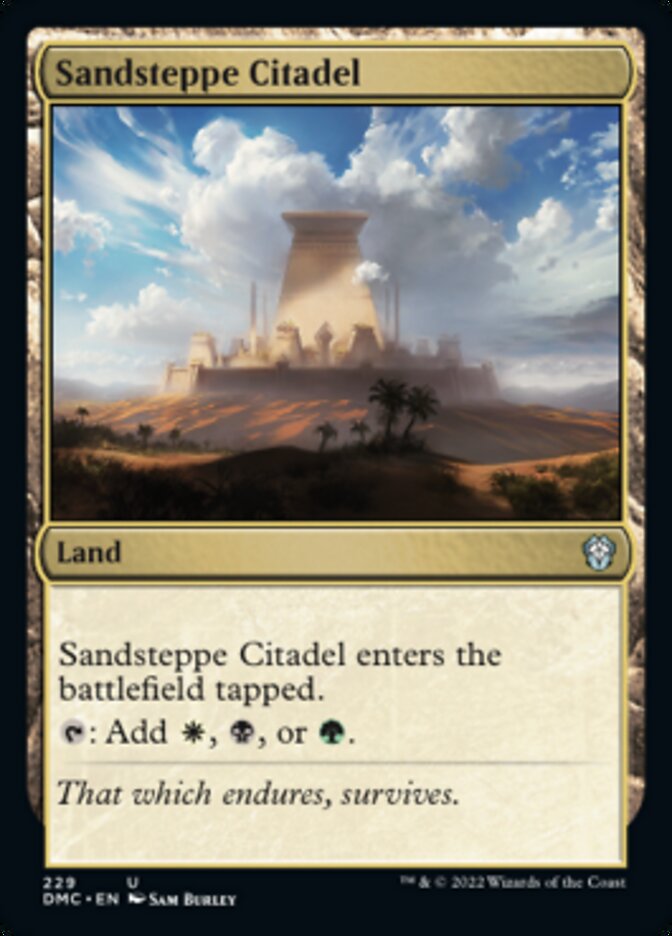 Sandsteppe Citadel [Dominaria United Commander] | Fandemonia Ltd