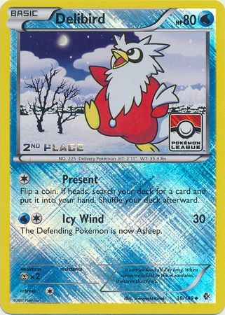 Delibird (38/149) (League Promo 2nd Place) [Black & White: Boundaries Crossed] | Fandemonia Ltd