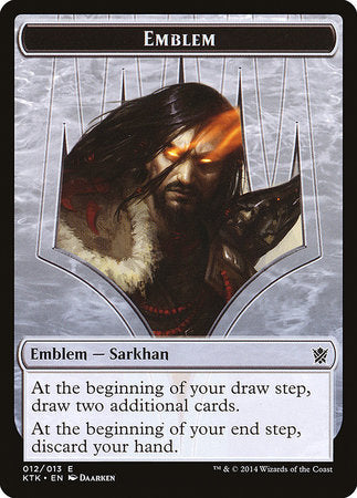 Emblem - Sarkhan, the Dragonspeaker [Khans of Tarkir Tokens] | Fandemonia Ltd