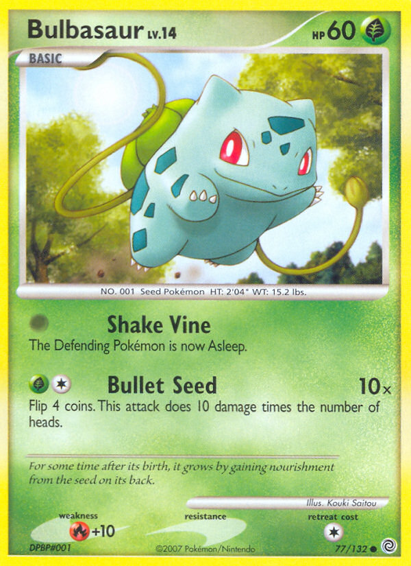 Bulbasaur (77/132) [Diamond & Pearl: Secret Wonders] | Fandemonia Ltd