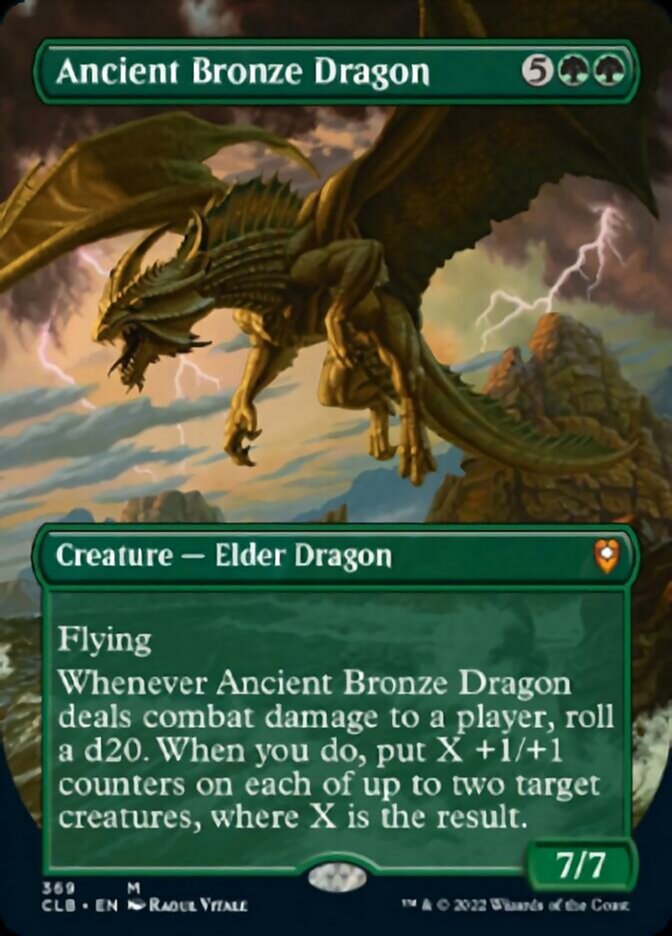 Ancient Bronze Dragon (Borderless Alternate Art) [Commander Legends: Battle for Baldur's Gate] | Fandemonia Ltd