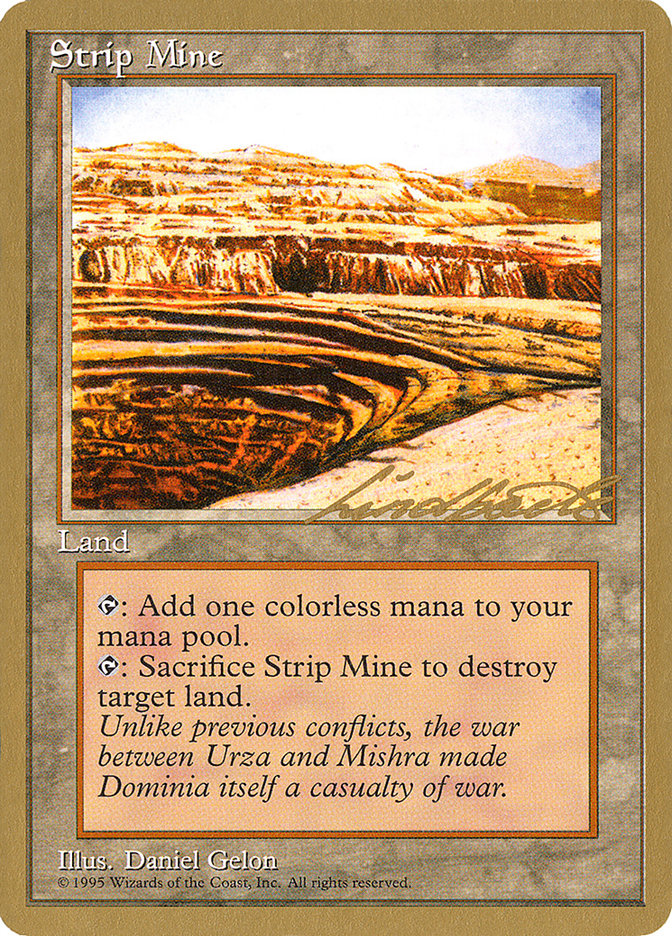 Strip Mine (Leon Lindback) [Pro Tour Collector Set] | Fandemonia Ltd