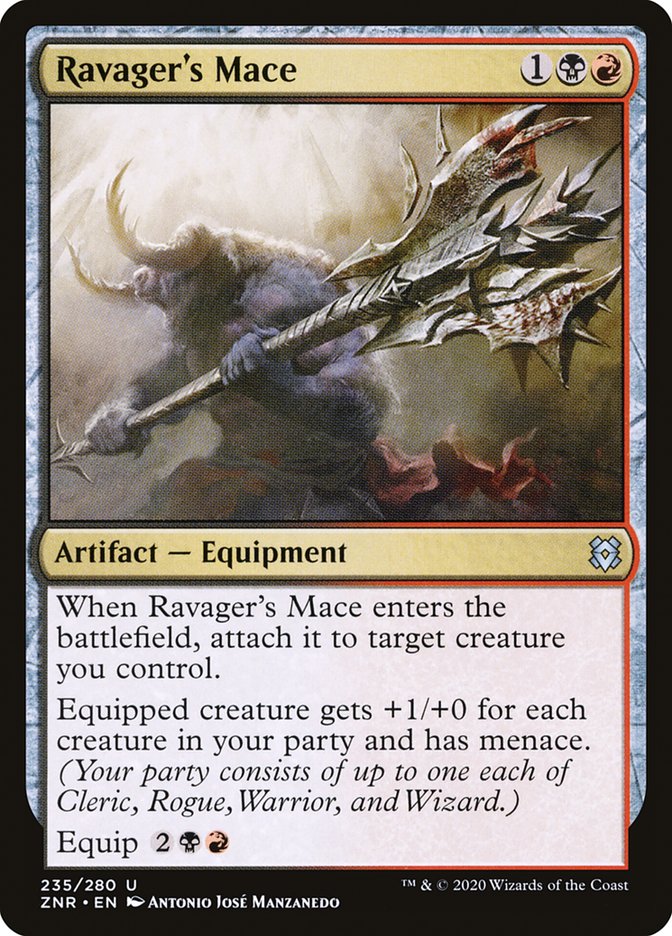 Ravager's Mace [Zendikar Rising] | Fandemonia Ltd