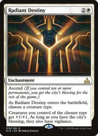 Radiant Destiny [Rivals of Ixalan] | Fandemonia Ltd
