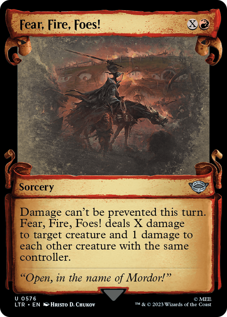 Fear, Fire, Foes! [The Lord of the Rings: Tales of Middle-Earth Showcase Scrolls] | Fandemonia Ltd