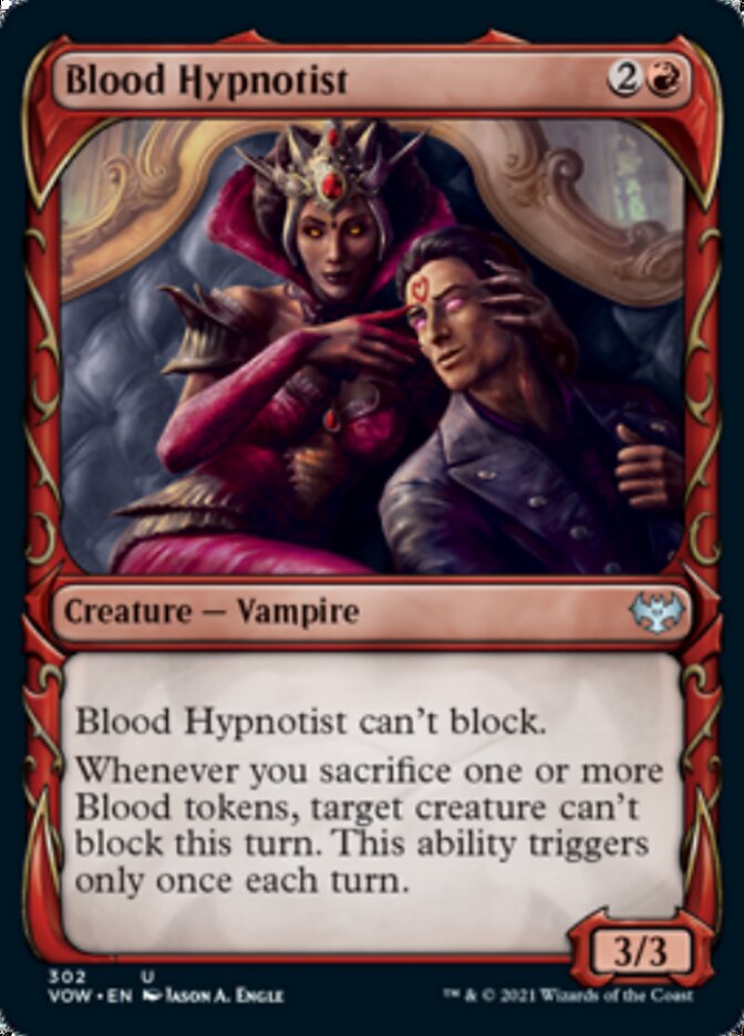 Blood Hypnotist (Showcase Fang Frame) [Innistrad: Crimson Vow] | Fandemonia Ltd