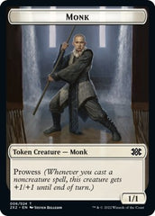 Wrenn and Six Emblem // Monk Double-sided Token [Double Masters 2022 Tokens] | Fandemonia Ltd