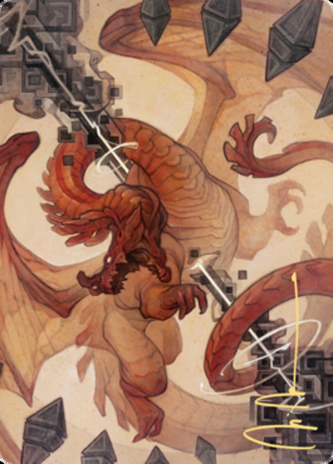 Soul Shatter Art Card (Gold-Stamped Signature) [Zendikar Rising Art Series] | Fandemonia Ltd