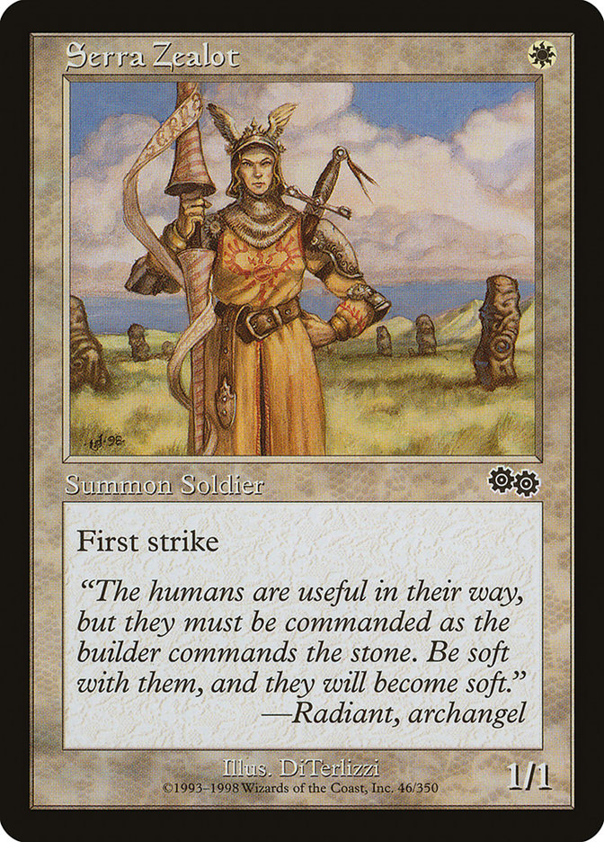 Serra Zealot [Urza's Saga] | Fandemonia Ltd