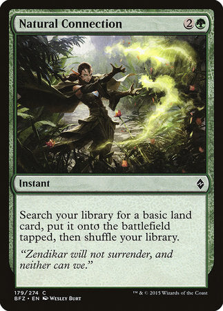 Natural Connection [Battle for Zendikar] | Fandemonia Ltd