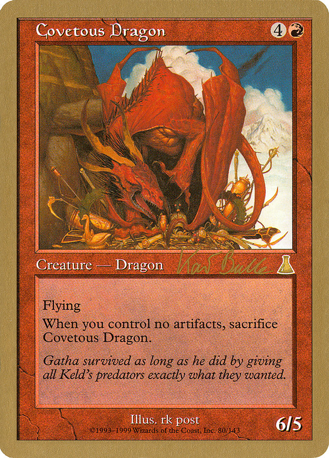 Covetous Dragon (Kai Budde) [World Championship Decks 1999] | Fandemonia Ltd