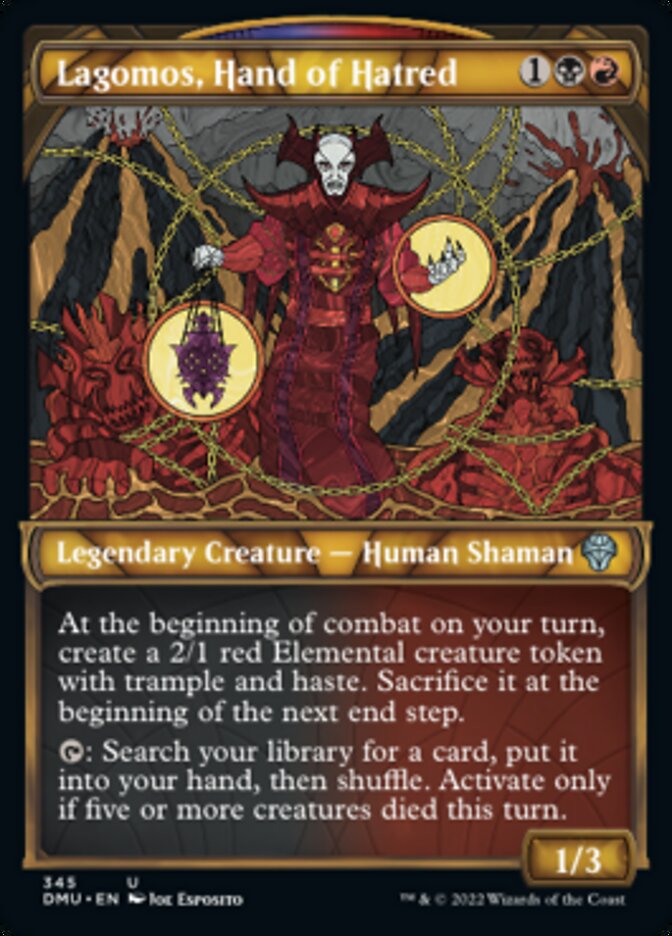 Lagomos, Hand of Hatred (Showcase Textured) [Dominaria United] | Fandemonia Ltd