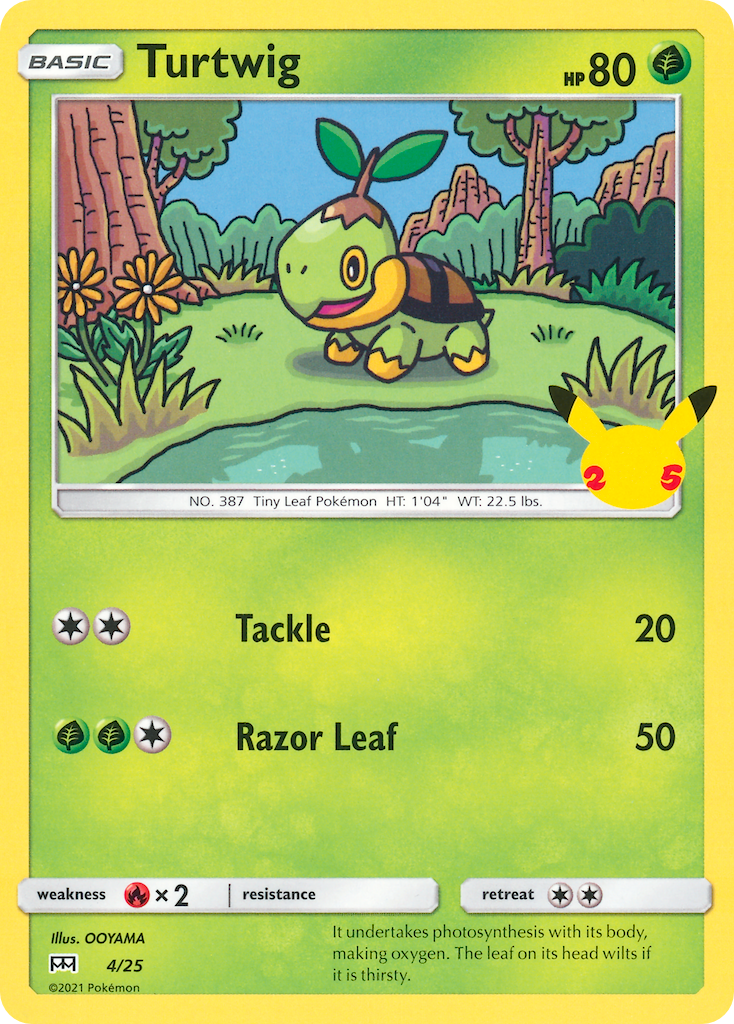 Turtwig (4/25) [McDonald's 25th Anniversary] | Fandemonia Ltd