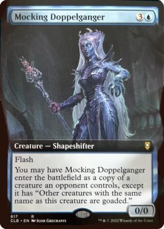 Mocking Doppelganger (Extended Art) [Commander Legends: Battle for Baldur's Gate] | Fandemonia Ltd