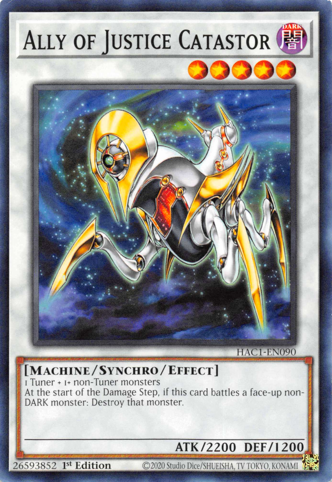 Ally of Justice Catastor [HAC1-EN090] Common | Fandemonia Ltd