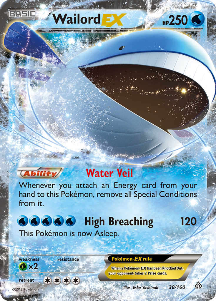 Wailord EX (38/160) [XY: Primal Clash] | Fandemonia Ltd