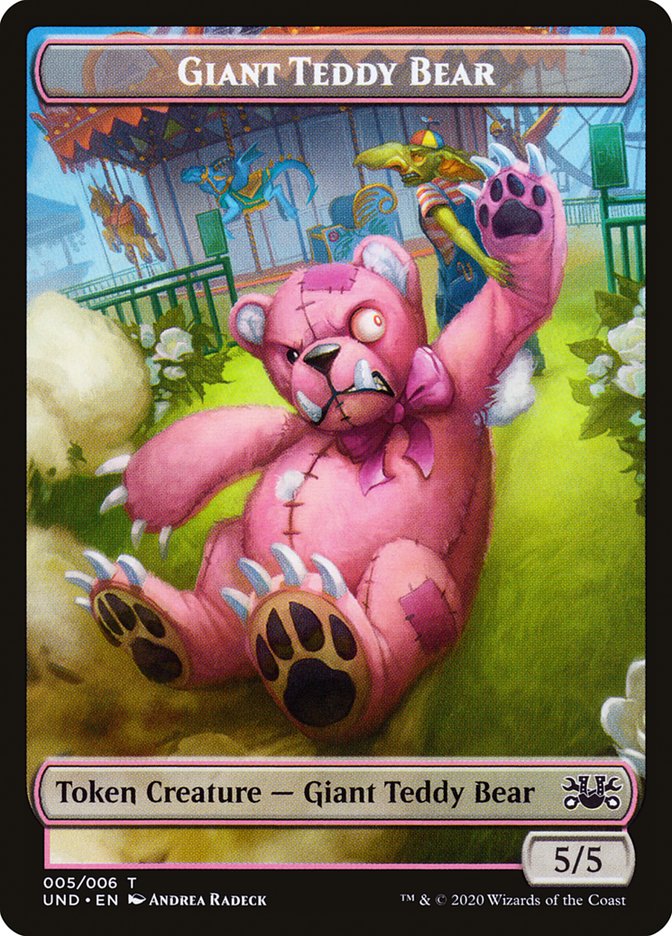 Goblin // Giant Teddy Bear Double-sided Token [Unsanctioned Tokens] | Fandemonia Ltd