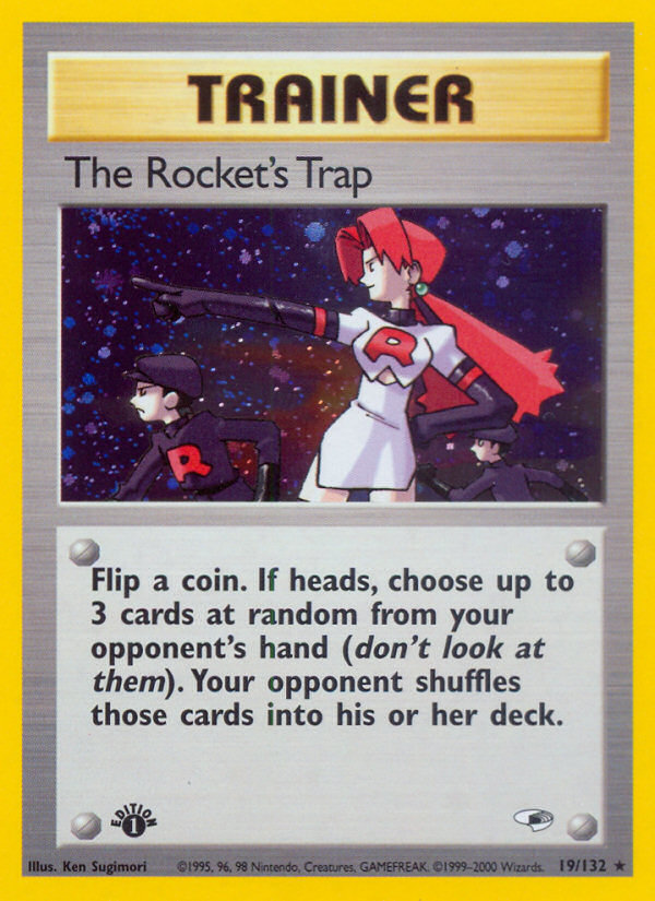 The Rocket's Trap (19/132) [Gym Heroes 1st Edition] | Fandemonia Ltd