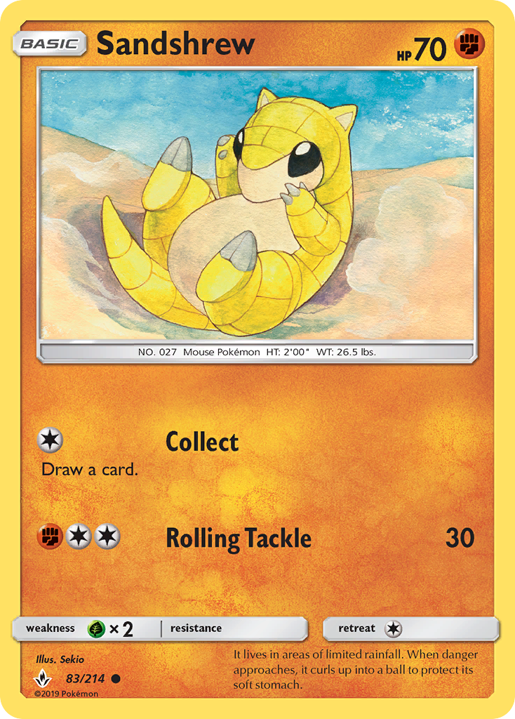 Sandshrew (83/214) [Sun & Moon: Unbroken Bonds] | Fandemonia Ltd