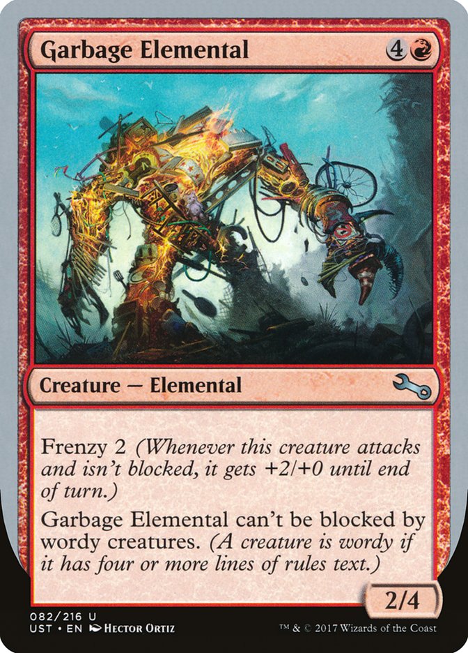 Garbage Elemental (2/4 Creature) [Unstable] | Fandemonia Ltd
