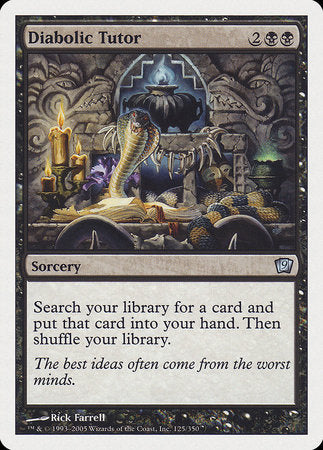 Diabolic Tutor [Ninth Edition] | Fandemonia Ltd