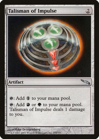 Talisman of Impulse [Mirrodin] | Fandemonia Ltd